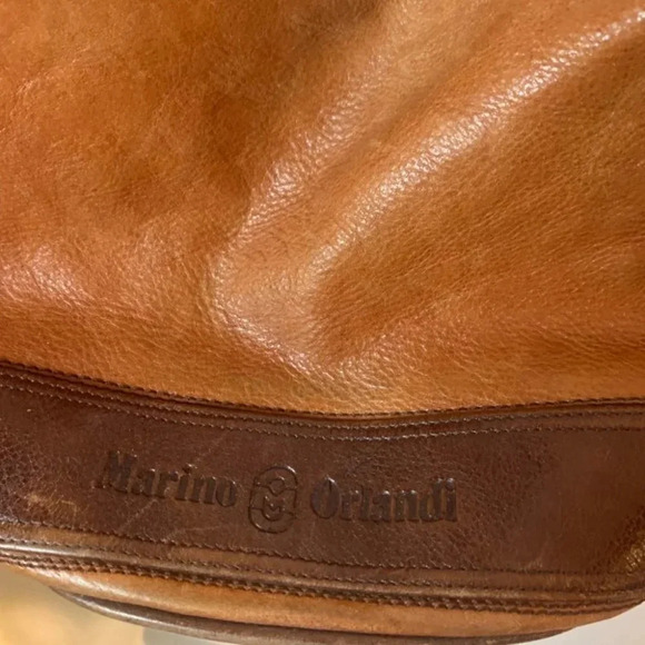 Marino Orlandi Brown Italian Leather Bag - Picture 11 of 14